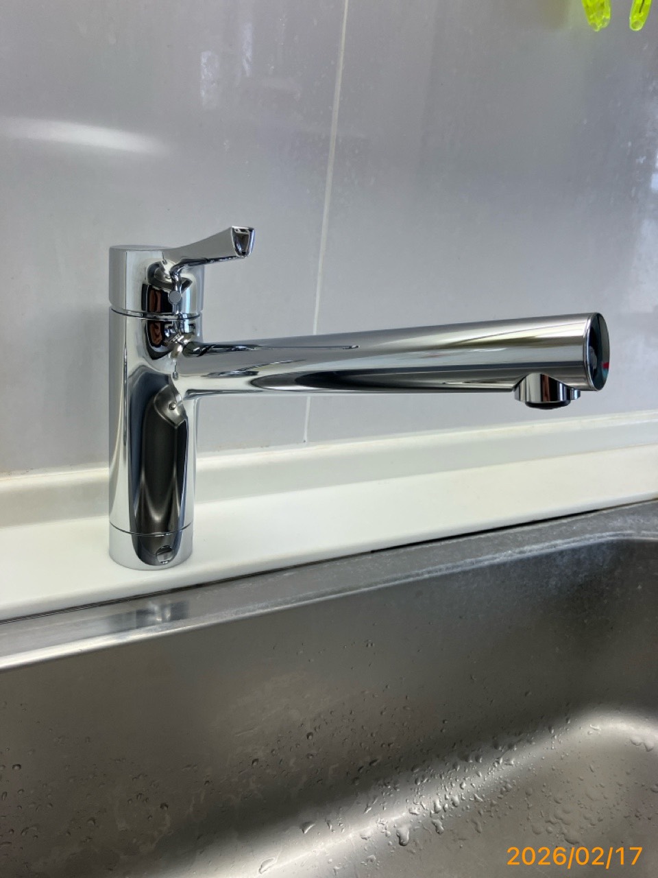 施工後　台所水栓（TKS05301J）