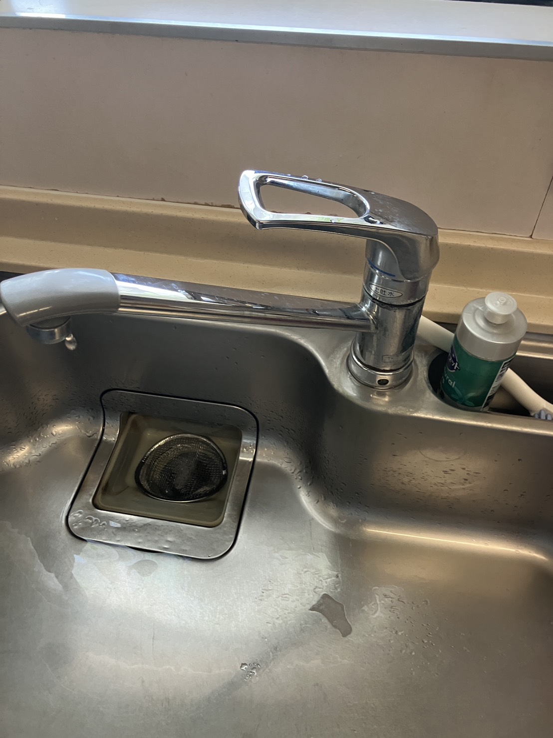 施工前　台所水栓