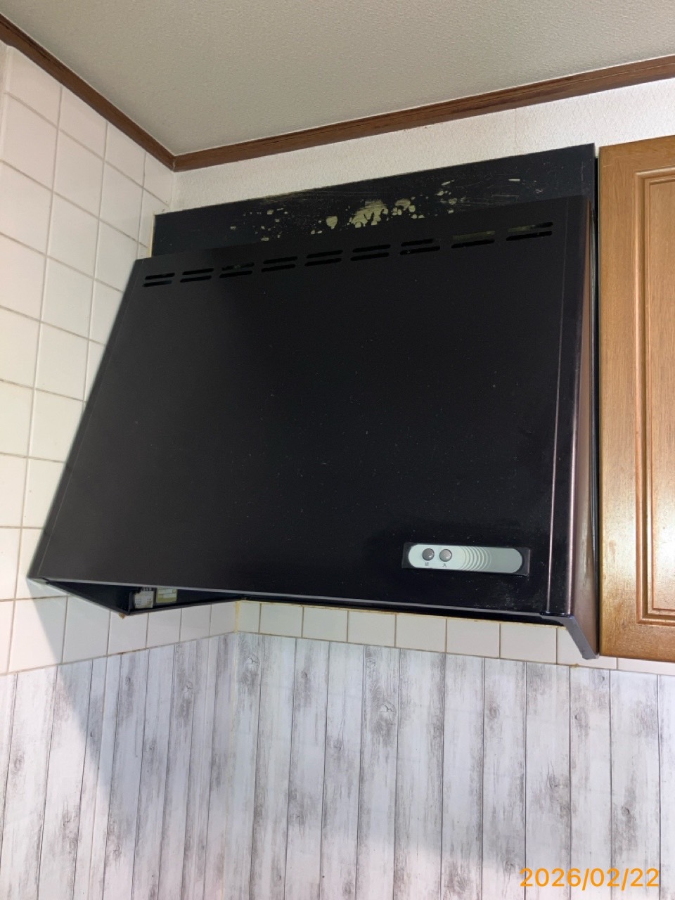 施工前　レンジフード