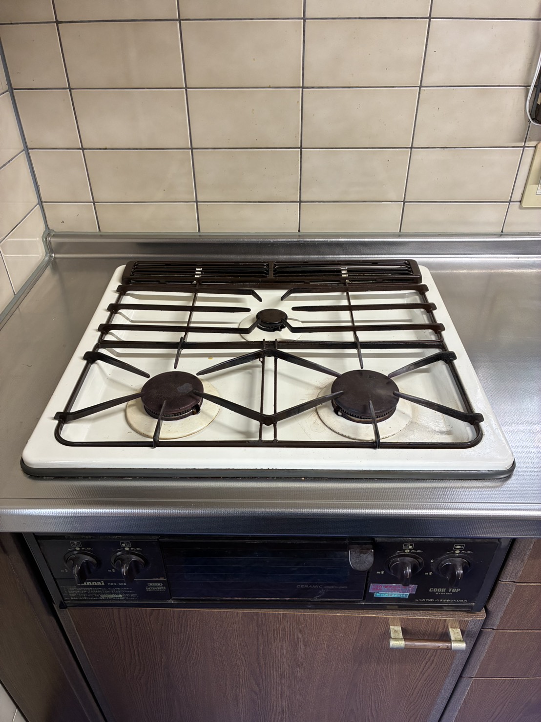 施工前　コンロ