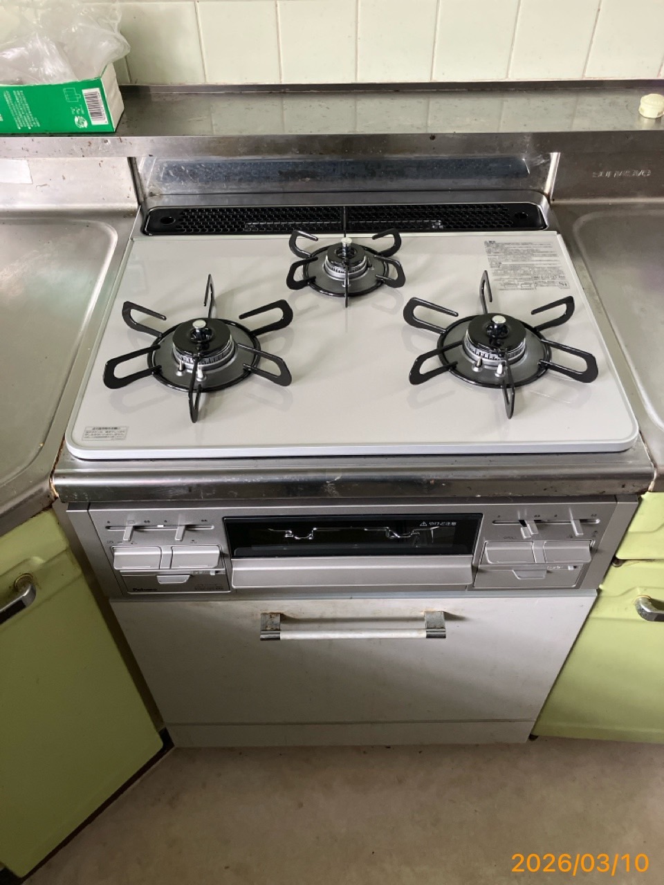 施工後　コンロ（PD-509WS-60CV）