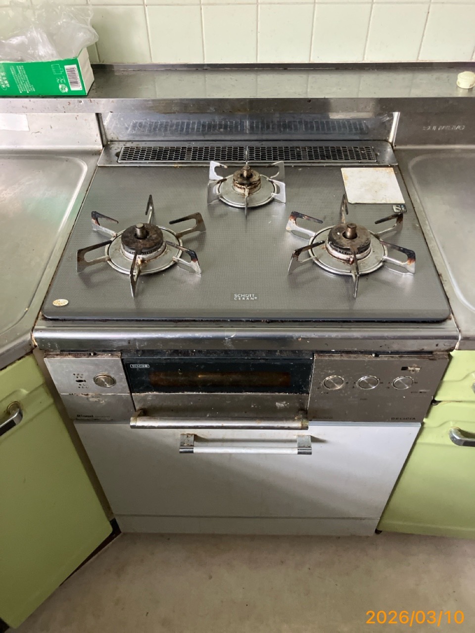 施工前　コンロ